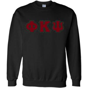 Phi Kappa Psi Lettered Crewneck(Black)