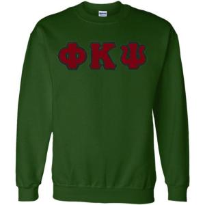 Phi Kappa Psi Lettered Crewneck(Forest Green)