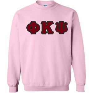 Phi Kappa Psi Lettered Crewneck(Light Pink)