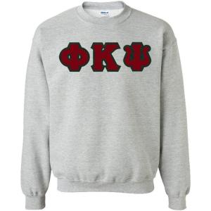 Phi Kappa Psi Lettered Crewneck(Sports Grey)