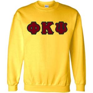 Phi Kappa Psi Lettered Crewneck(Yellow)