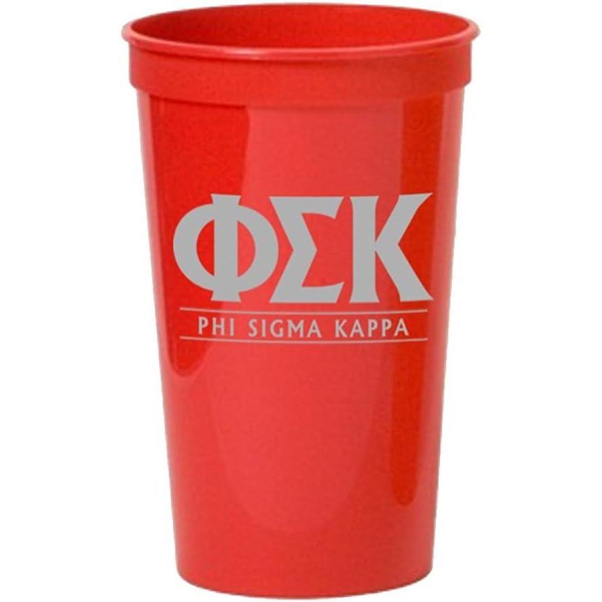imageGreekgear Phi Sigma Kappa Big Classic Line Stadium Cup Set of 4