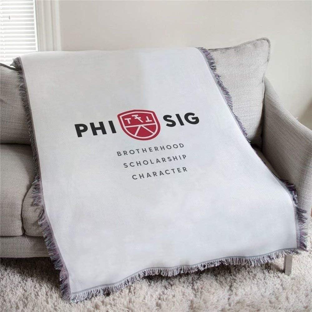 imageGreekgear Phi Sigma Kappa Brotherhood Afghan Blanket Throw
