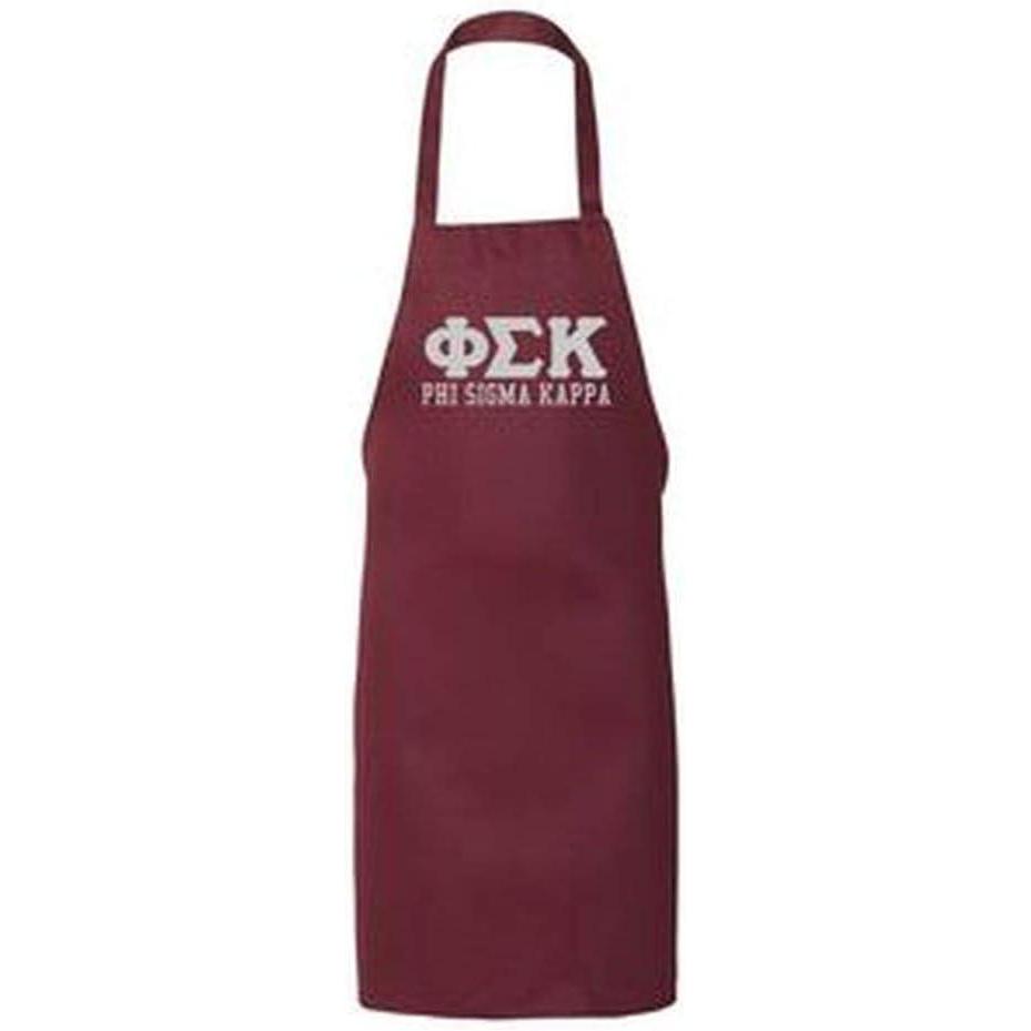 imageGreekgear Phi Sigma Kappa Large Apron Maroon