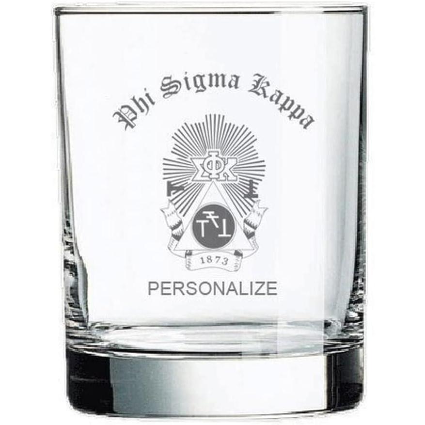 imageGreekgear Phi Sigma Kappa Old Style Glass Transparent