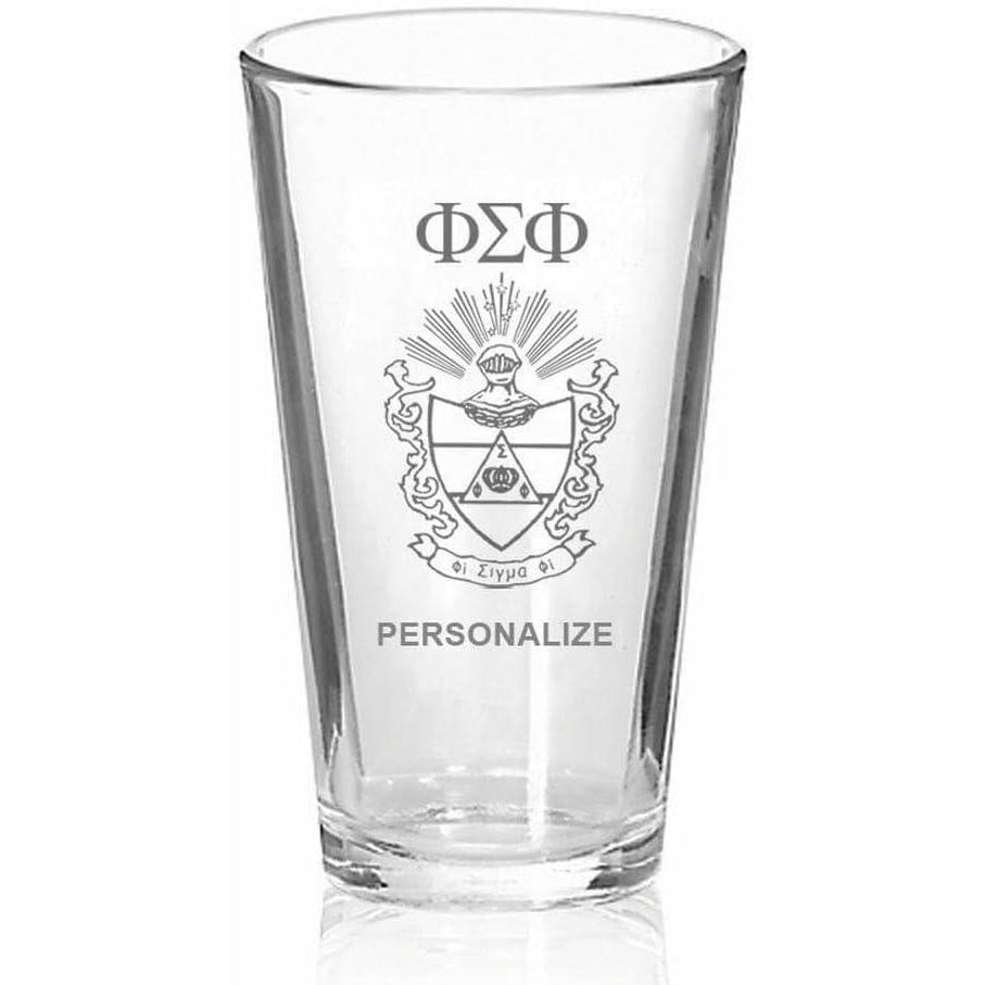 imageGreekgear Phi Sigma Phi Mixing Glass Transparent