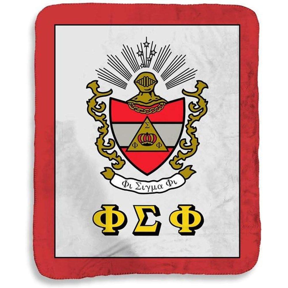 imageGreekgear Phi Sigma Phi Sherpa Lap Blanket