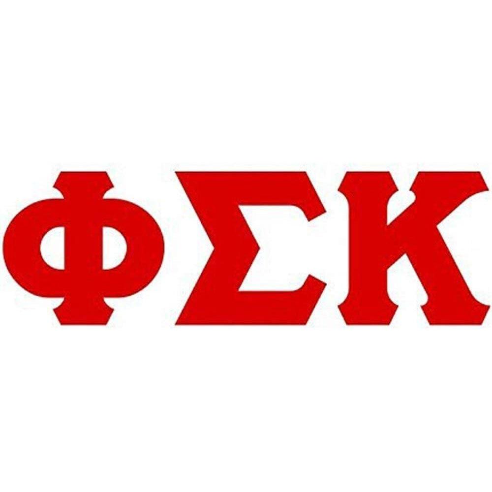 imagePhi Sigma Kappa Big Greek Letter Window Sticker Decal 4 Inches RedRed