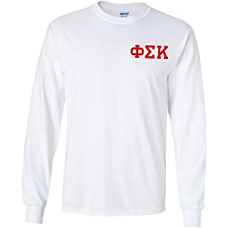 imagePhi Sigma Kappa Flag Long Sleeve TShirtWhite