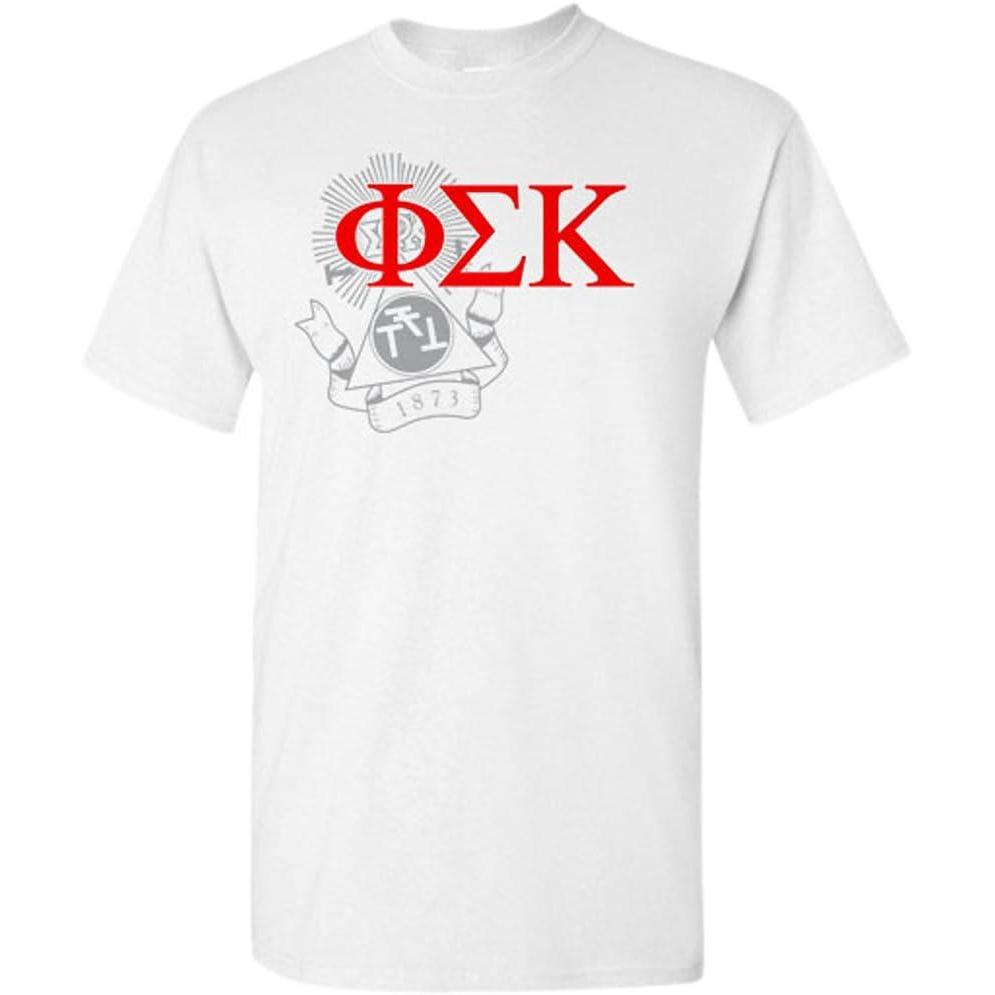 imagePhi Sigma Kappa Greek Crest TShirtLight Grey