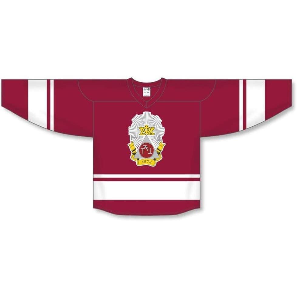 imagePhi Sigma Kappa League Hockey JerseyMaroonWhite