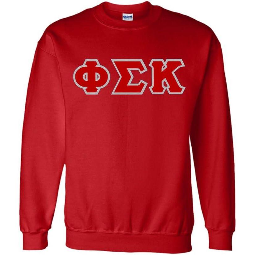 imagePhi Sigma Kappa Lettered CrewneckRed