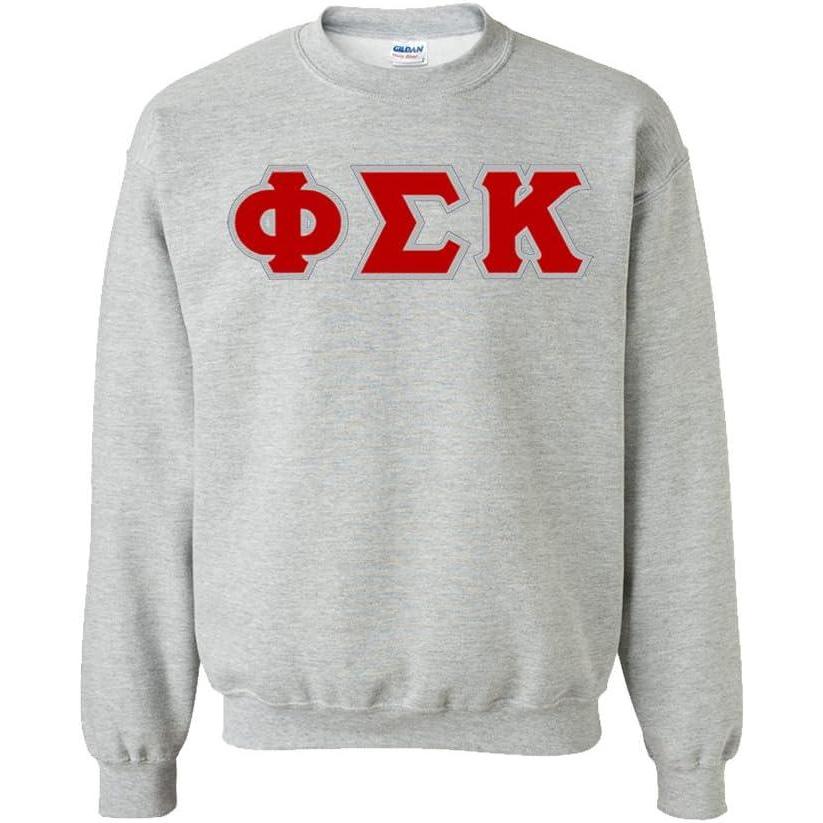 imagePhi Sigma Kappa Lettered CrewneckSports Grey