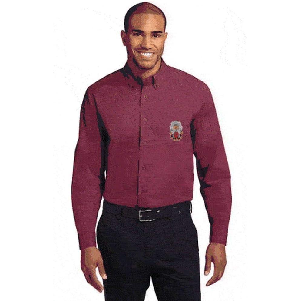 imagePhi Sigma Kappa Long Sleeve OxfordBurgundyLight Stone