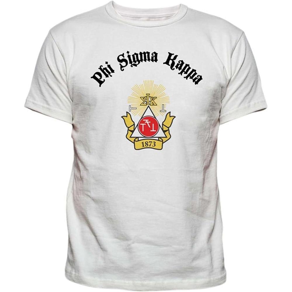 imagePhi Sigma Kappa Vintage Crest TShirtWhite