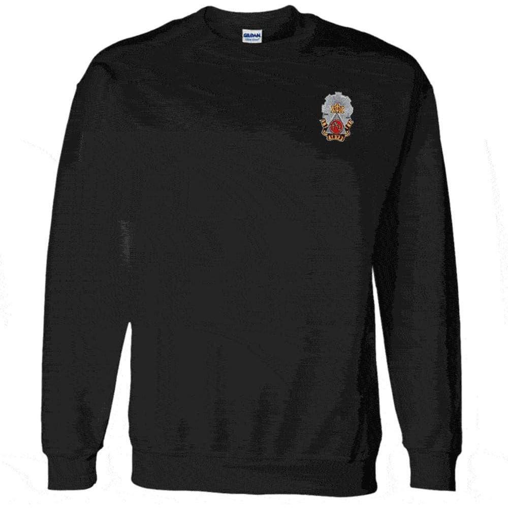 imagePhi Sigma Kappa World Famous Crest  Shield PATCH Crewneck SweatshirtBlack