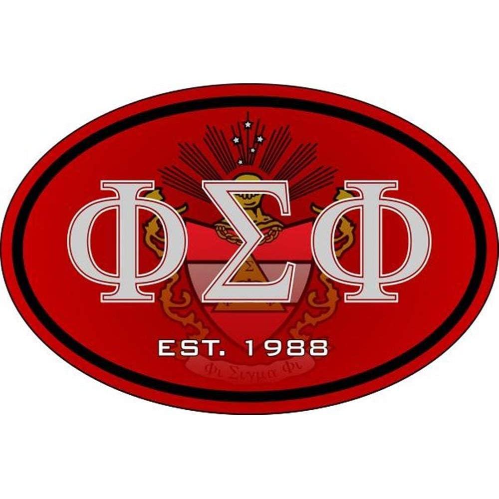 imagePhi Sigma Phi Color Oval Decal