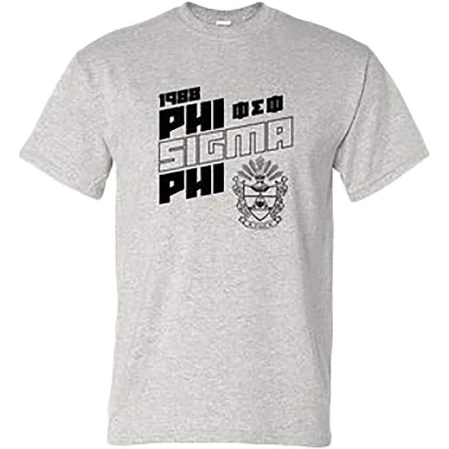 imagePhi Sigma Phi Upstanding TeeSports Grey