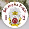 Phi Sigma Kappa Round Christmas Shield Ornament