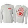 Phi Sigma Kappa World Famous Crest Long Sleeve T-Shirt(Light Grey)