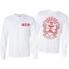 Phi Sigma Phi World Famous Crest Long Sleeve T-Shirts(White)