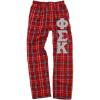 Greekgear Phi Sigma Kappa Pajamas Flannel Pant(Red/White)