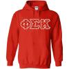 Phi Sigma Kappa Fraternity Crest Twill Letter Hooded Sweatshirt(Red)