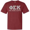 Phi Sigma Kappa Greek Heavyweight T-Shirt(Berry)