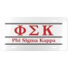 Phi Sigma Kappa Lettered Lines License Covers