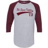 Phi Sigma Kappa Tail Year Raglan(Grey W/Maroon)