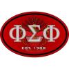 Phi Sigma Phi Color Oval Decal