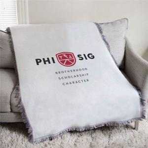 Greekgear Phi Sigma Kappa Brotherhood Afghan Blanket Throw