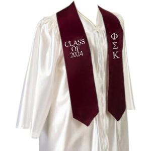 Greekgear Phi Sigma Kappa Embroidered Graduation Sash Stole