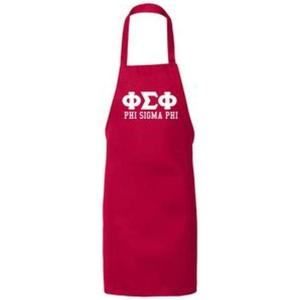 Greekgear Phi Sigma Phi Large Apron Red