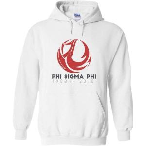 Greekgear Phi Sigma Phi The Phoenix Hoodie(White)