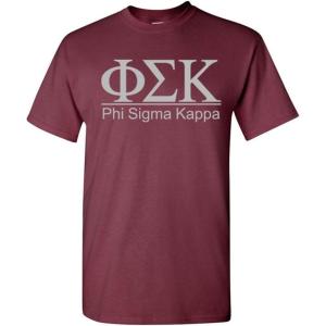 Phi Sigma Kappa Bar Tee(Maroon)