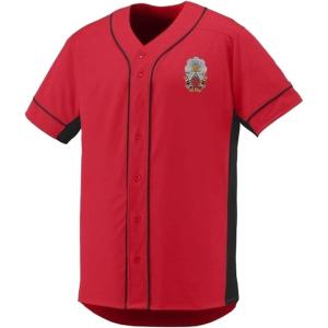 Phi Sigma Kappa Fraternity Crest Slugger Baseball Jersey(Red/Black)