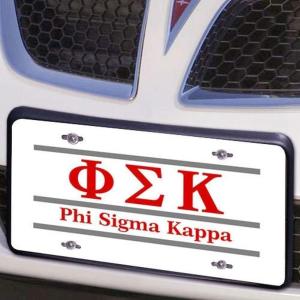 Phi Sigma Kappa Lettered Lines License Cover