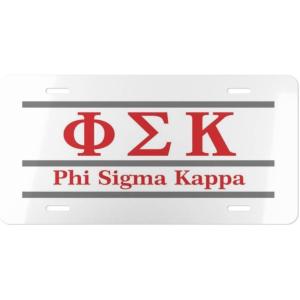 Phi Sigma Kappa Lettered Lines License Covers