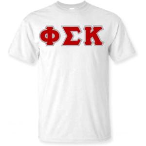 Phi Sigma Kappa Lettered T-Shirt(White)