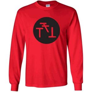Phi Sigma Kappa Logo Long Sleeve Tee(Red)