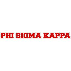 Phi Sigma Kappa Long Window Sticker