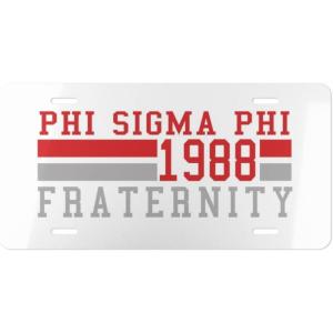 Phi Sigma Phi Year License Plates