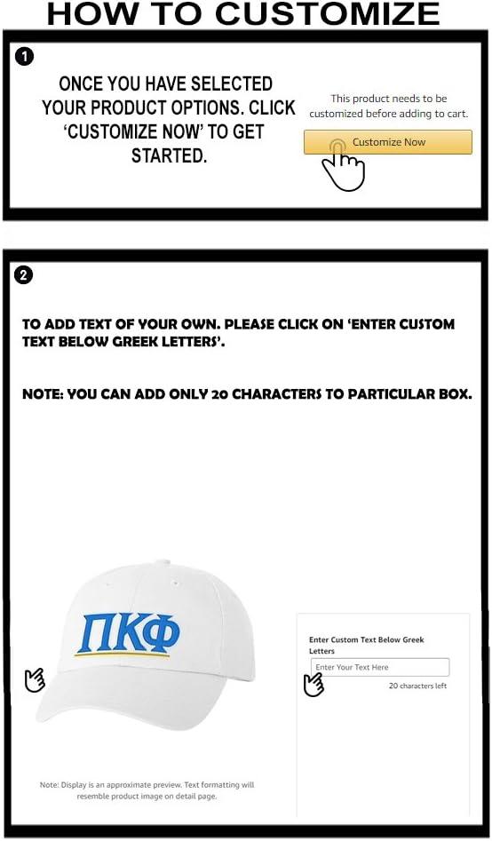 imagePersonalized PI Kappa Phi PI Phi Greek Line HatWhite