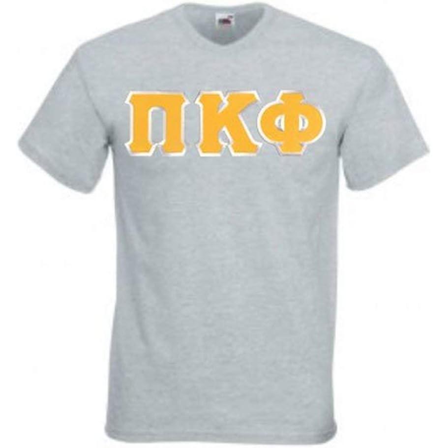 imageGreekgear Pi Kappa Phi PI PHI Lettered VNeck TShirtSports Grey