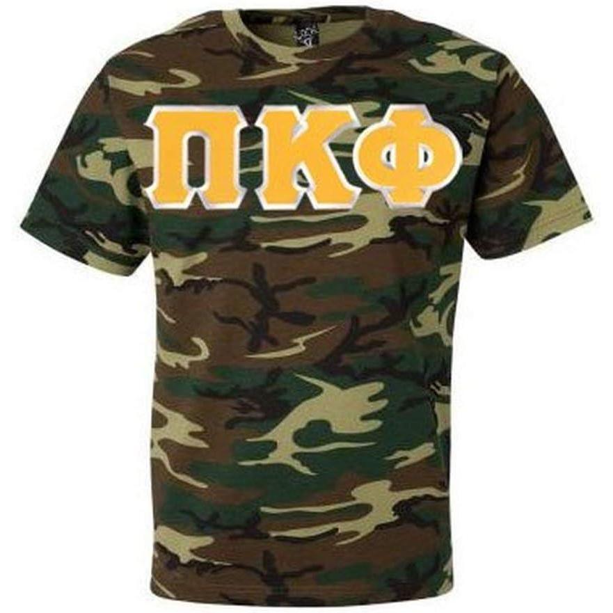 imagePi Kappa Phi Lettered Camouflage TShirtCamouflage