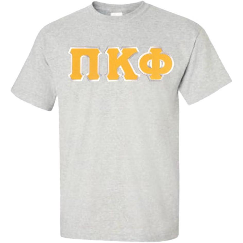 imagePi Kappa Phi Lettered TShirtIce Grey
