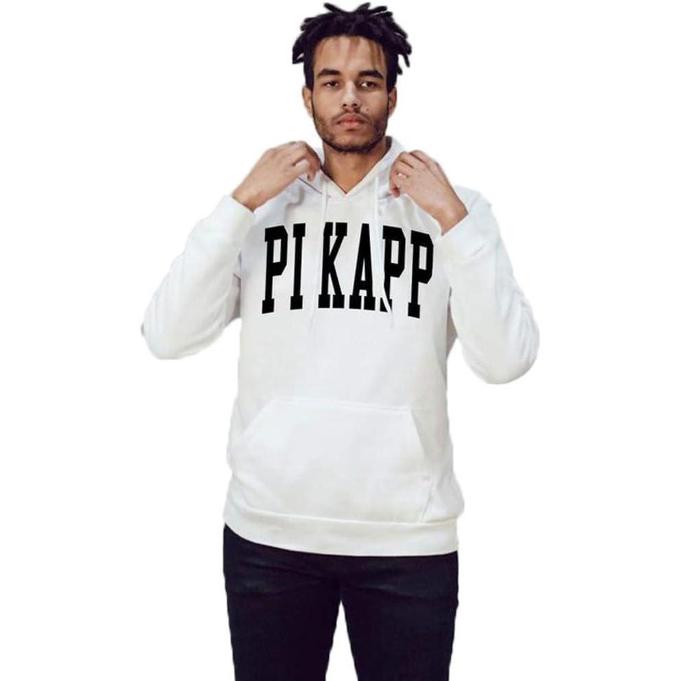 imagePi Kappa Phi PI KAPP Nickname Hooded SweatshirtWhite