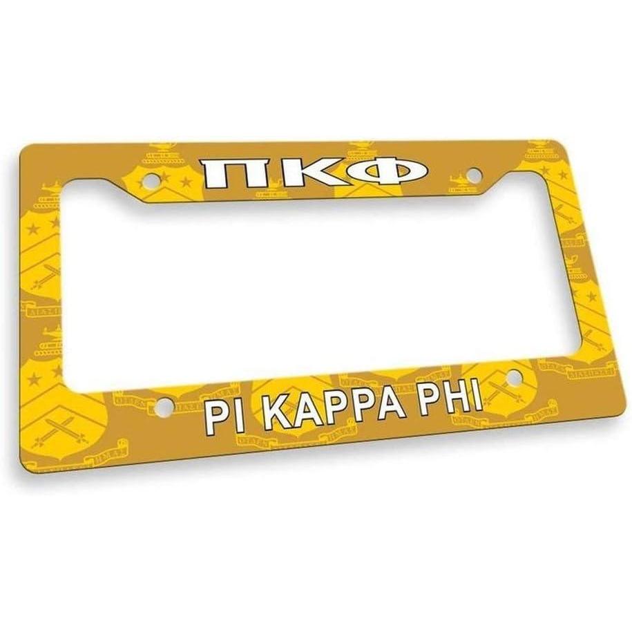 imagePi Kappa Phi PI PHI Custom License Plate Frame Gold