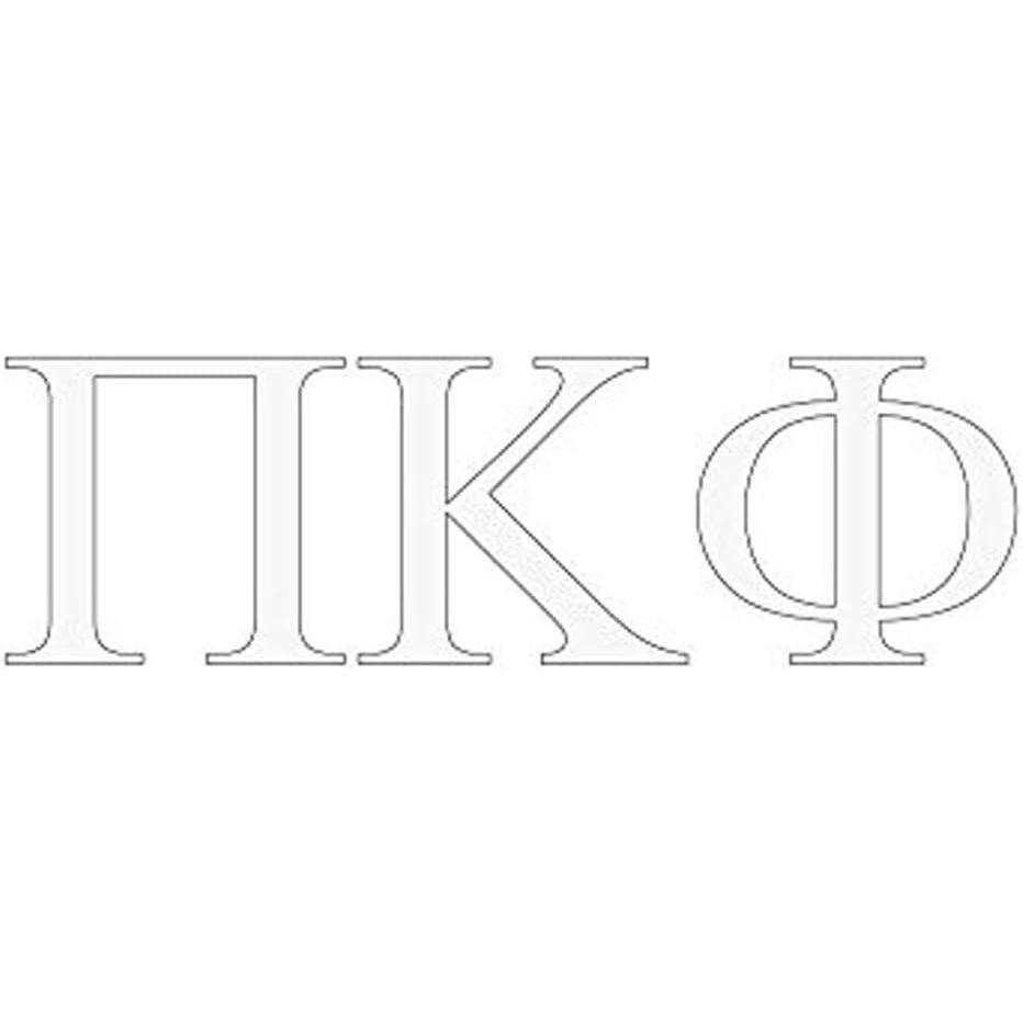 imagePi Kappa Phi PI PHI Greek Letter Window Sticker Decal